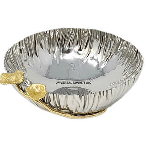 Cuenco de chocolate de aluminio con acabado plateado, cuenco dulce decorativo de forma redonda, cuenco de chocolate elegante nuevo clásico - Product Image 3