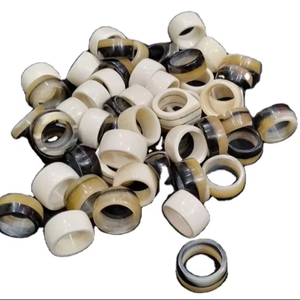 แหวนรองผ้าเช็ดปากทำจากเขาสัตว์ขัดเงาคุณภาพดีเยี่ยม สำหรับงานแต่งงานและการตกแต่งบ้าน ภาชนะหรูหราสำหรับกาแฟ ไวน์ และมื้ออาหาร - Product Image 1