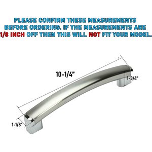 Manija de Puerta de Horno Microondas de Plástico WB15X10278 Compatible con Hornos Microondas General Electric (GE), Repuestos para Hornos Microondas Domésticos - Product Image 2