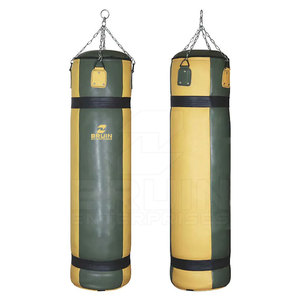 Professional Boxing Equipment Standing Heavy Punching Bags Customized Leather Made Punching Bag