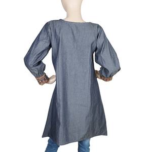 Kurti Bordado para Mujer - Gris Acero - Product Image 4