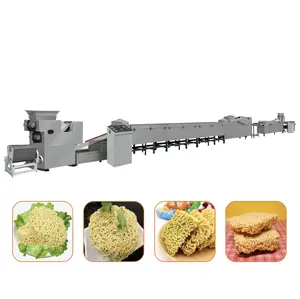 Pequena escala automática fritar macarrão instantâneo linha de produção macarrão Indomie faz máquina