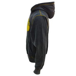 Sweat à capuche délavé personnalisé pour hommes, point contrasté, pull vintage, sweat à capuche en coton, impression bouffante, sweats à capuche décontractés en détresse - Product Image 3
