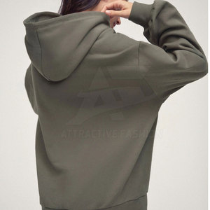 Sudadera con Capucha Holgada para Mujer, Estilo Moderno, Mezcla de Algodón Suave, Ajuste Cómodo y Relajado, Superventas - Product Image 5