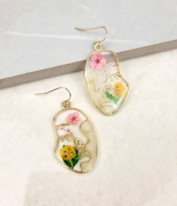Pendientes de Resina con Diseño Abstracto |   Joyería Artesanal de Moda Vintage Tradicional para Mujer |   Accesorios de Moda para Bodas y Fiestas - Product Image 2