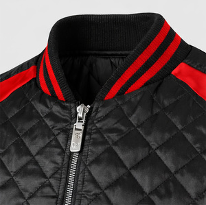 เสื้อแจ็คเก็ต OEM ODM สำหรับชุดกีฬา ชุดยูนิฟอร์ม ทีมวิทยาลัย แจ็คเก็ตแบบกำหนดเอง แจ็คเก็ตวาร์ซิตี้แบบเย็บติดกัน แจ็คเก็ตเบสบอล แจ็คเก็ตน้ำหนักเบาบุใยสำหรับฤดูหนาว - Product Image 4