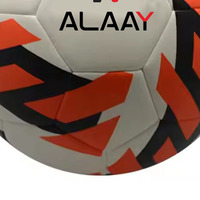 Ballon de football officiel Alaay, taille personnalisée, en cuir PU, cousu à la machine, durable pour l'entraînement, haute qualité, couleur et logo personnalisés