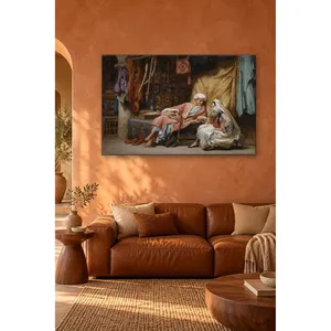 Fida Bridgman Conversation entre les tapis à Tunis Impression sur toile - Product Image 1