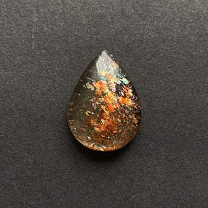 Pierre de soleil naturelle Pierre précieuse Cabochon en forme de poire lâche Prix de gros Pierres précieuses naturelles 3A + Gemmes et pierres de qualité supérieure OEM - Product Image 5