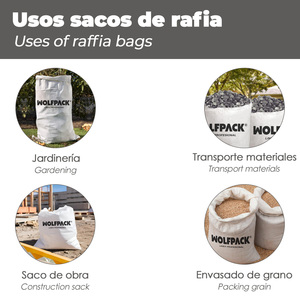 Sac de construction en raphia 50x80 cm - Product Image 5