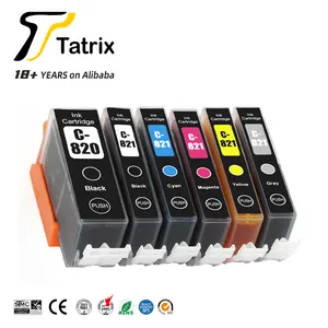 Tatrix Cartucho de Tinta de Impresora a Color Compatible con Canon PIXMA, IP4760, MX868, MP568, PGI820, PGI820, 1, 2, 1, 2, 1, 2, 1, 2, 2, 1, 2, 2