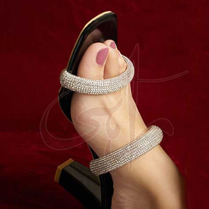 รองเท้าสไลด์ส้นสูงคุณภาพสูง ทำมือ ปรับแต่งได้ กันลื่น ขายดี น้ำหนักเบา พื้นรองเท้าหนังแท้ สำหรับผู้หญิง - Product Image 5