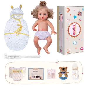 Babeside Terry 30 cm Platin Silikon Yeniden Doğmuş Bebek Kız Modası Yumuşak Model DIY Oyuncak - Product Image 6