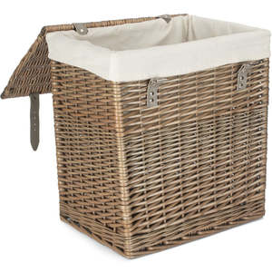 Antique Boutique-Style Laundry <b>Basket</b> with <b>Liner</b> Rustic Storage Bin for Clothes & Lingerie - Product Image 3