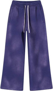 Chándal Unisex Grueso Personalizado con Logotipo OEM al por Mayor, Chándal de Invierno de Felpa Francesa de Algodón Lavado al Ácido con Efecto Desgastado por el Sol y Pedrería - Product Image 6