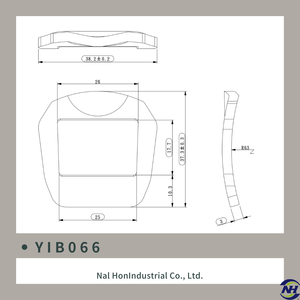 YIB066 Hebilla de metal de estilo profesional - Product Image 3