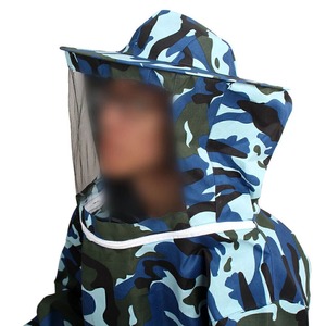 Veste d'élevage des abeilles combinaison de protection ventilée Polyester imperméable résistant aux piqûres Durable Anti-rides tenue à capuche légère - Product Image 1