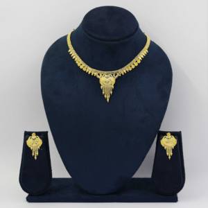 Collares Cortos Chapados en Oro de 14K, 18K y 24K al por Mayor, Joyería de Moda, Conjunto de Joyería Tradicional, Collares de Latón Rellenos de Oro - Product Image 2