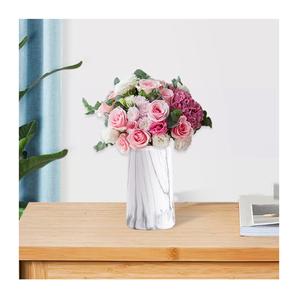 Vase à fleurs en marbre 100% pour la décoration de table, pot de haute qualité fait à la main, meilleur fabricant A.Z Handicrafts, pot à fleurs en marbre pour utilisation sur table - Product Image 4