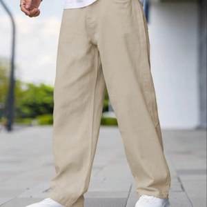 กางเกงยีนส์ทรงหลวมอินเทรนด์สำหรับผู้ชายกางเกงลำลองสไตล์วินเทจใส่สบายสำหรับใส่ในชีวิตประจำวัน - Product Image 1