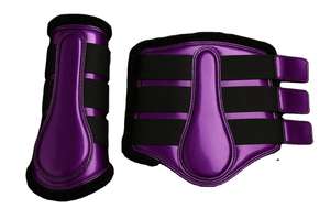 Botas de Protección para Patas de Caballo de Entrenamiento Deportivo de Lujo Profesional, Ligeras, Transpirables, de Piel Sintética, Impermeables y de Secado Rápido - Product Image 3