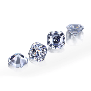 Moissanite coupée par Asscher de 5.5mm avec certificat GRA Alternative au diamant brillant créé par un laboratoire écologique pour le style - Product Image 3