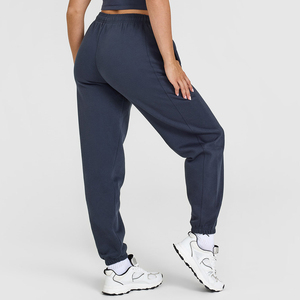 Pantalon de jogging Cargo respirant décontracté pour femmes taille moyenne jambe large Baggy Style surdimensionné pantalon léger pour femmes - Product Image 6