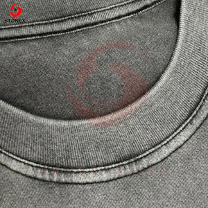 T-shirt avec logo personnalisé Streetwear T-shirt personnalisé de haute qualité en coton surdimensionné pour hommes T-shirt délavé à l'acide - Product Image 5