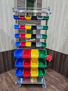 Médecine hospitalière chariot à médicaments bacs amovibles en acier inoxydable chariot d'urgence OT chariot chirurgical meubles d'hôpital - Product Image 3