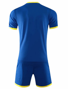 Ensemble de maillots de football en polyester à sublimation, personnalisés avec le nom de l'équipe, de haute qualité, à séchage rapide, pour adultes, OEM - Product Image 2