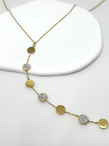 Verano esencial elegante moda mujer elegante oblea gargantilla cadena MOONRIVER collar de acero inoxidable - Product Image 2