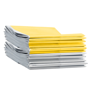 <span class=keywords><strong>Manta</strong></span> Térmica de Emergencia de Material PE, Certificación CE, Plateada/Dorada, Diseño Personalizado, Compacta, Aislante, 12um de Grosor, Brillante - Product Image 1