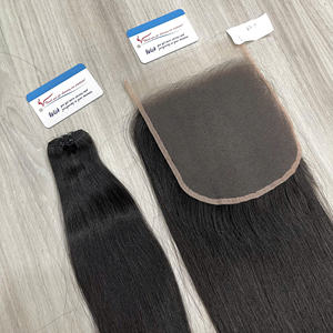 2026 Vente en gros de cheveux naturels bruts à cuticules alignées, Closure suisse HD 7x7, Closure de cheveux humains du Vietnam 7x7, Nœud petit et simple - Product Image 1