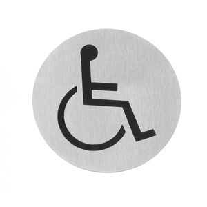 HENDI <b>Wooden</b> Door Signs Disabled <b>Wall</b> <b>Decorations</b> 75mm Diameter - Product Image 1