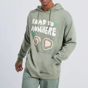 Vente en gros Meilleur prix raisonnable personnalisé Sweats à capuche tendance avec impression bouffante et contraste de couleurs pour hommes à bas prix - Product Image 4