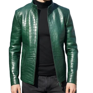 Dernier design de veste d'hiver en cuir grande taille en gros, disponible en différentes couleurs et tailles, vestes en cuir pour hommes avec faible MOQ - Product Image 1