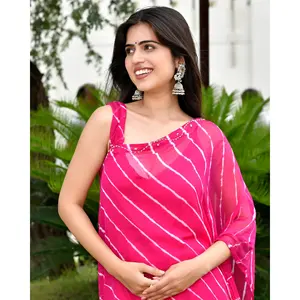 ชุดเดรสลำลองแบบคาฟตันสีชมพูเลเฮริยา ดีไซน์หรูหรา ยาวคลุมเท้า เหมาะสำหรับงานปาร์ตี้ สำหรับผู้หญิง ไซส์ฟรี ครอบคลุมไซส์ XS ถึง 6XL - Product Image 3