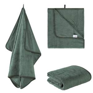 BambooLux Large Size Eco-Friendly Dog <b>Towel</b> Personalized <b>Bamboo</b> Grooming <b>Towel</b> in Green Color Manufactured by Manufacturer - Product Image 4