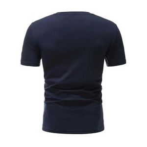 Venta al por mayor 100% algodón hombres Casual Multicolor camiseta antiarrugas secado rápido diseño personalizado-Venta caliente tejido de punto - Product Image 6
