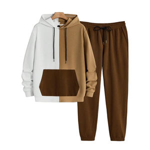 Trajes Deportivos de Diseño OEM Personalizados de Alta Calidad, Conjuntos Deportivos de Algodón y Felpa, Ropa Casual de Calle, Estilo Urbano, Trajes Deportivos para Hombre - Product Image 1