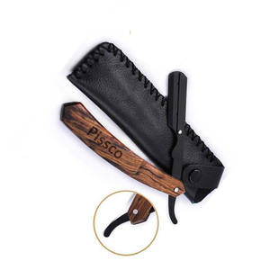 Rasoir de barbier attrayant, lame de rasoir droite en acier inoxydable allemand, rasoir pliant en acier inoxydable - Product Image 5