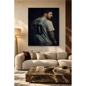 Impression sur toile vue de dos du maillot de l'Argentine de Messi - Product Image 5