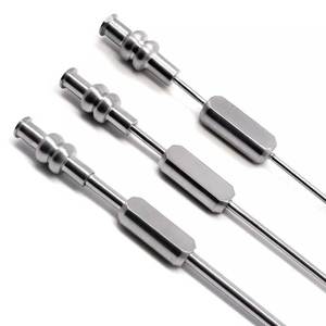 3 Piezas de Cánulas Dentales de Acero, Tubos de Succión de Seno Maxilar de 2.5mm, 3mm, 4mm, Instrumentos Quirúrgicos Ortopédicos, Herramientas Dentales Profesionales - Product Image 3