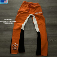 Pantalon de jogging évasé décontracté en toile légère avec taille élastique pour homme – Collection Designer Personnalisée