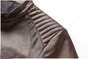 2025 nouveauté hommes haute rue respirant laine cuir veste haute qualité vêtements d'hiver Logo personnalisé veste pour hommes - Product Image 3