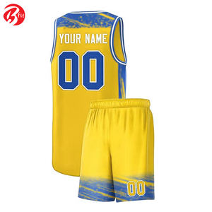 Ensemble d'uniformes de basket-ball personnalisés de haute qualité pour adultes respirant et impression par sublimation grande taille pour l'entraînement en équipe - Product Image 3