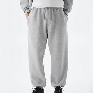 Pantalon de survêtement de jogging personnalisé surdimensionné uni et lourd survêtement zippé pour hommes ensemble de 2 pièces personnalisé à manches longues et bon marché - Product Image 4