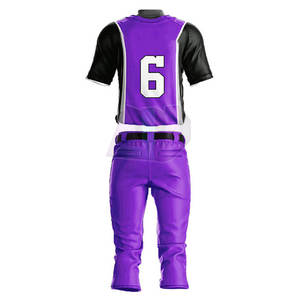 Tenues de baseball personnalisées haut de gamme, style uniforme, 100% polyester respirant, grande taille, tissu léger, coupe athlétique, durable, tailles variées - Product Image 4