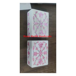 Modern & Stylish Handmade Marble Inlay <b>Box</b> with MOP Stone Craft Super Special Gifting Packaging Limited Addition Them - Product Image 5
