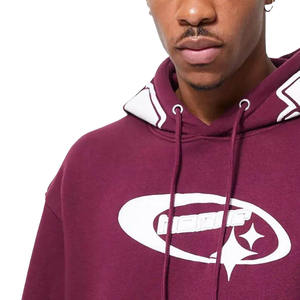 Sudadera con Capucha Extra Grande para Hombre, Estilo Vintage, Lavado Ácido, Bordado Personalizado con Logotipo, Estilo Urbano, Desgastada, Estampado Bordado, Otoño - Product Image 1